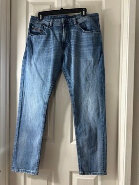 Diesel Slim Men's Jeans in Faded Blue Wash